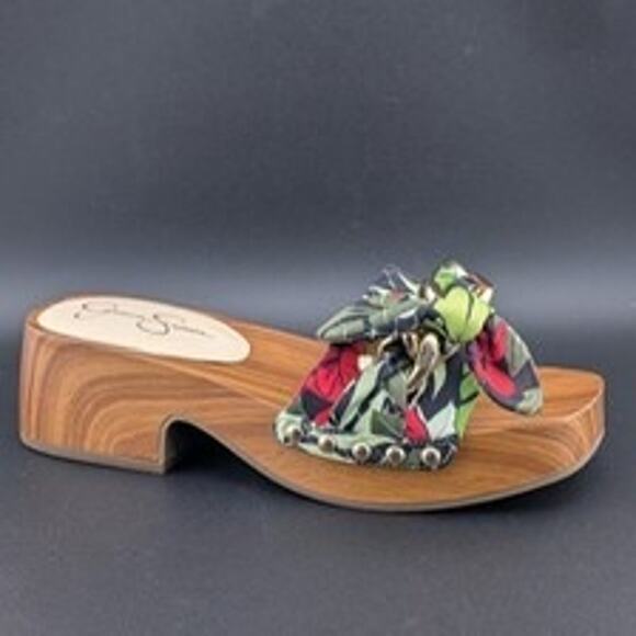 MSRP $125 NIB Jessica Simpson Resima Wood Platform Sandal Size 7 | QUICK SHIP - Picture 2 of 8
